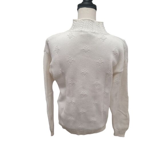 Vintage Norm Thompson 100% Cotton Sweater with Embroidery. Size M. - Picture 8 of 12